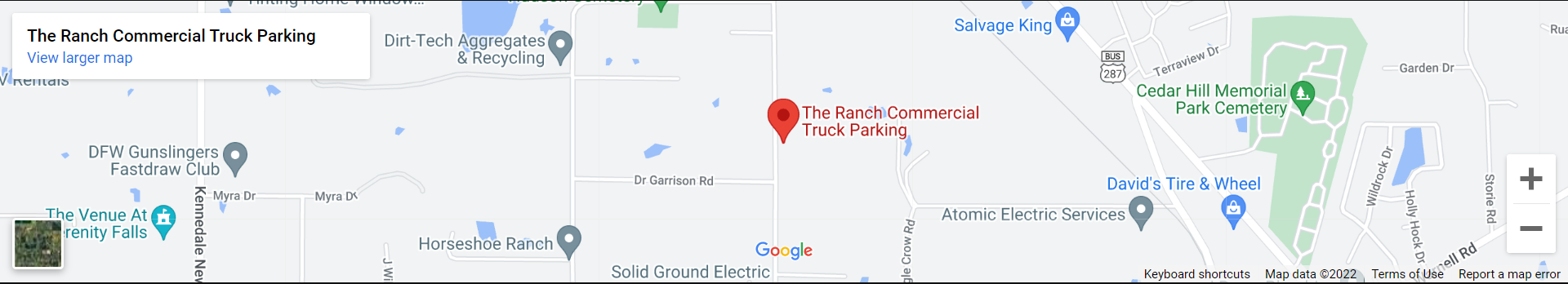 The Ranch Truck Parking map